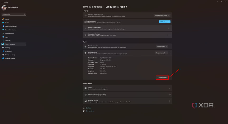 How to change the date format on Windows 11