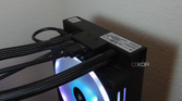Corsair iCUE Link H170i LCD radiator cables.