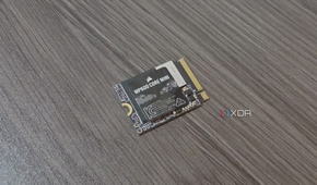 Corsair MP600 Core Mini SSD from above.