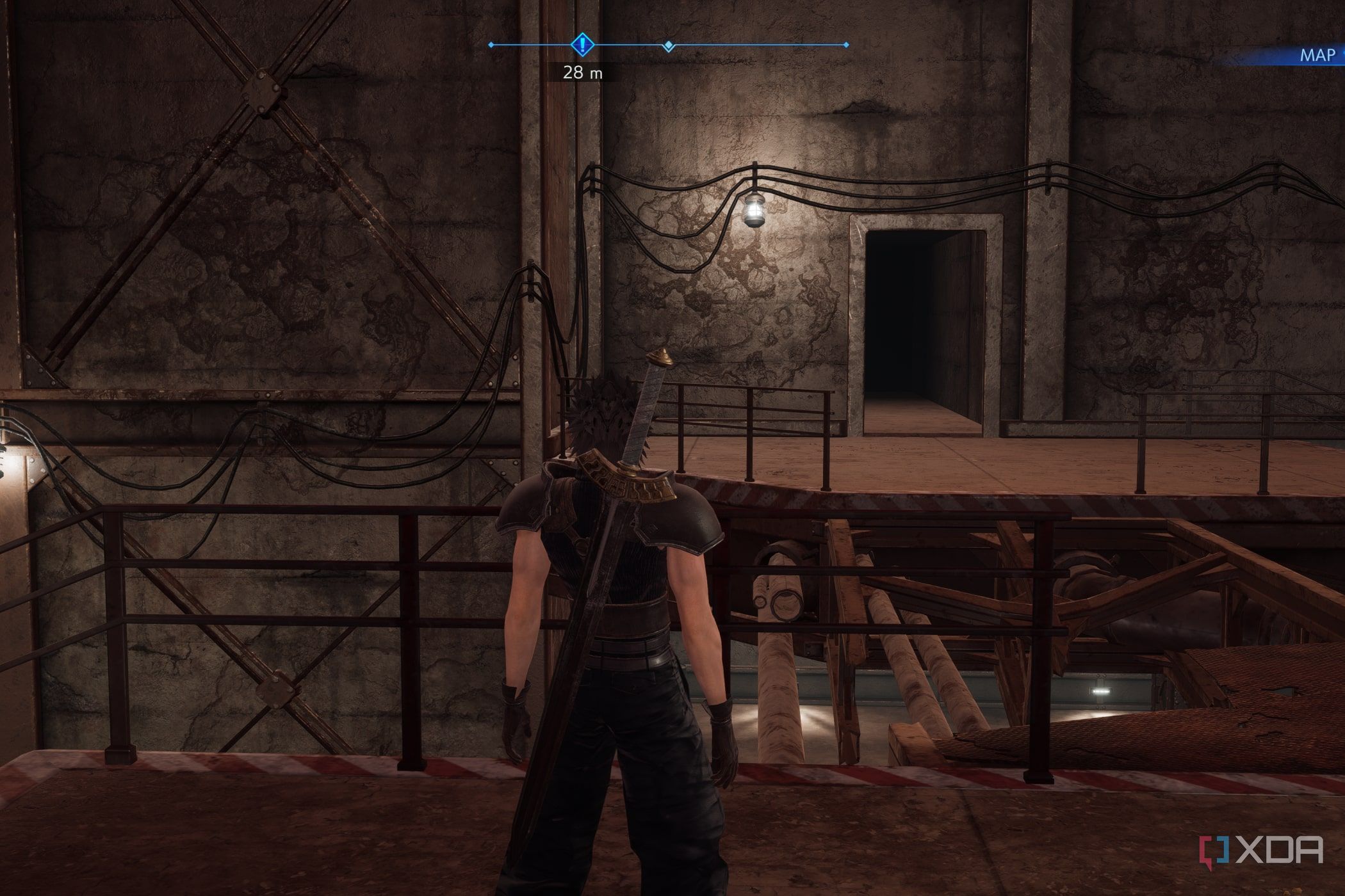 An in-game screenshot of Crisis Core: Final Fantasy VII Reunion