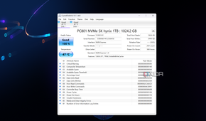 A screenshot showing the CrystalDiskInfo app running on Windows.
