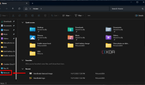 Screenshot of File Explorer with the Network option highlighted in the left-side navigation pane