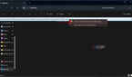 Screenshot of the network page in File Explorer with a banner indicating that network discovery and file sharing are turned off. The banner has been clicked, showing a menu with an option to turn these features on.