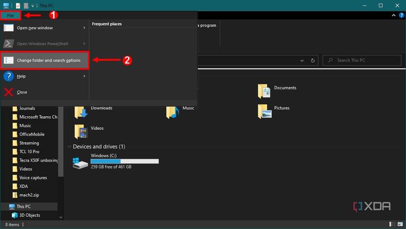 How to remove Quick Access on Windows