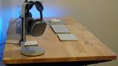 The side profile of a FlexiSpot E7 Pro standing desk.
