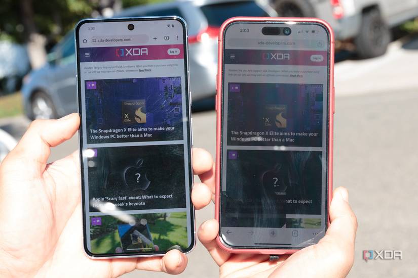 Google Pixel 8 Pro vs Apple iPhone 14 Pro Max in Sunlight