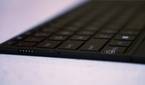 Close up of charging port on the side of keyboard