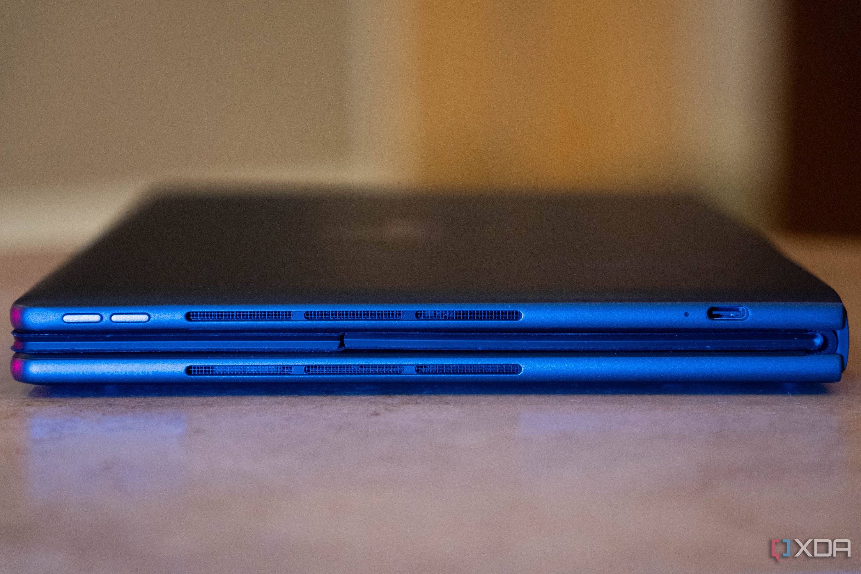 HP Spectre Foldable folded closed with keyboard inside