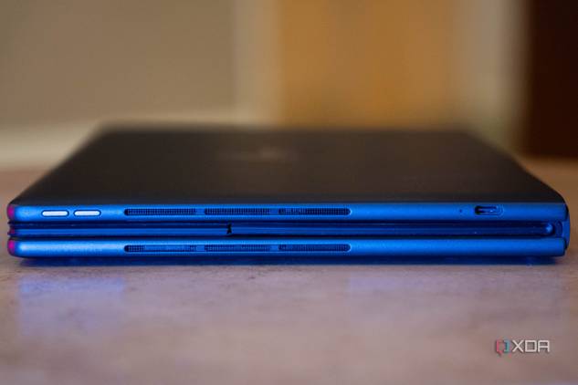 HP Spectre Foldable folded closed with keyboard inside
