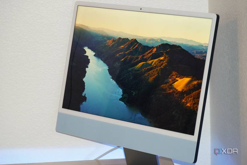 The 4.5K display on a 24-inch iMac.