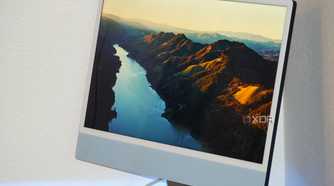 The 4.5K display on a 24-inch iMac.