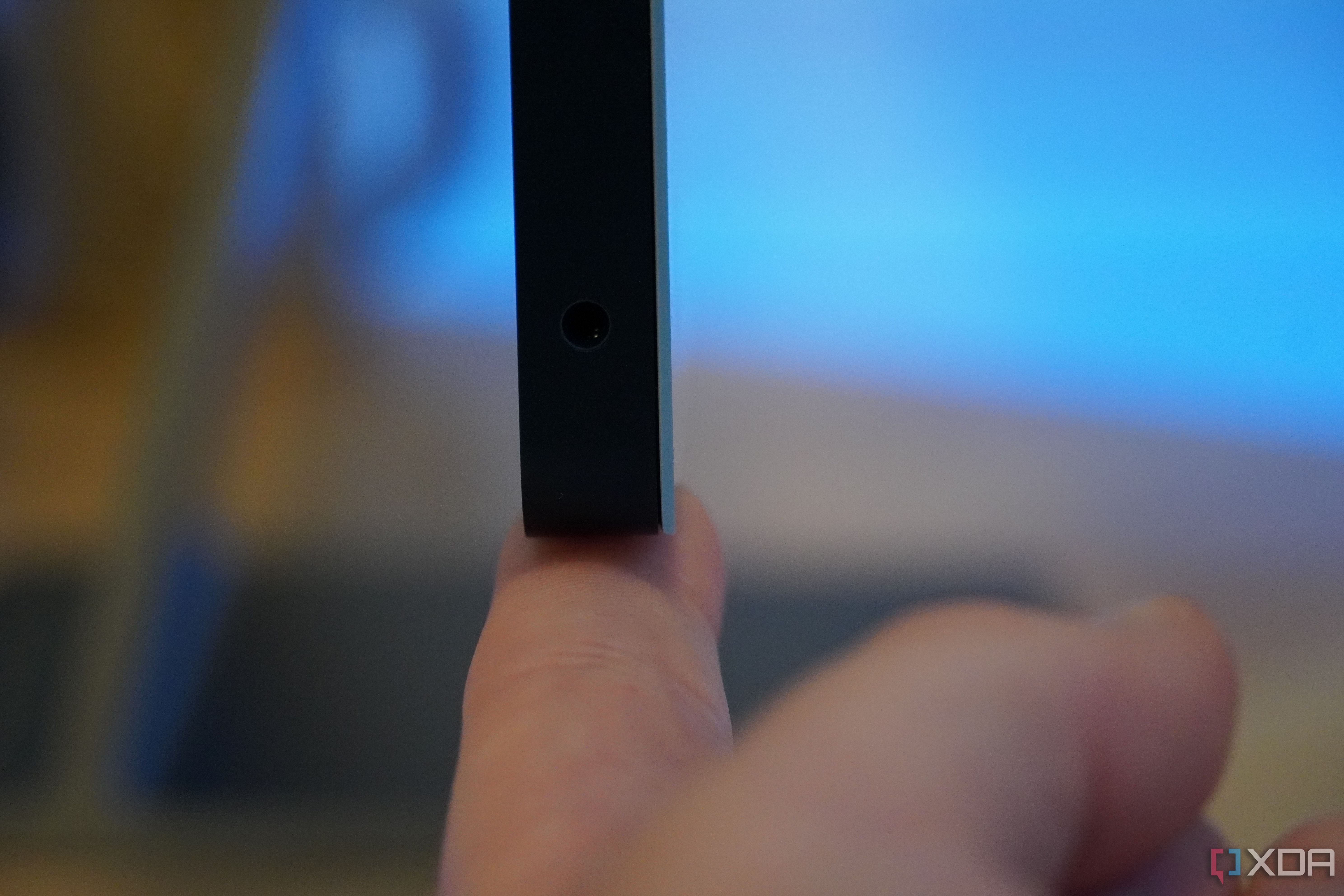 The thin design of an iMac.