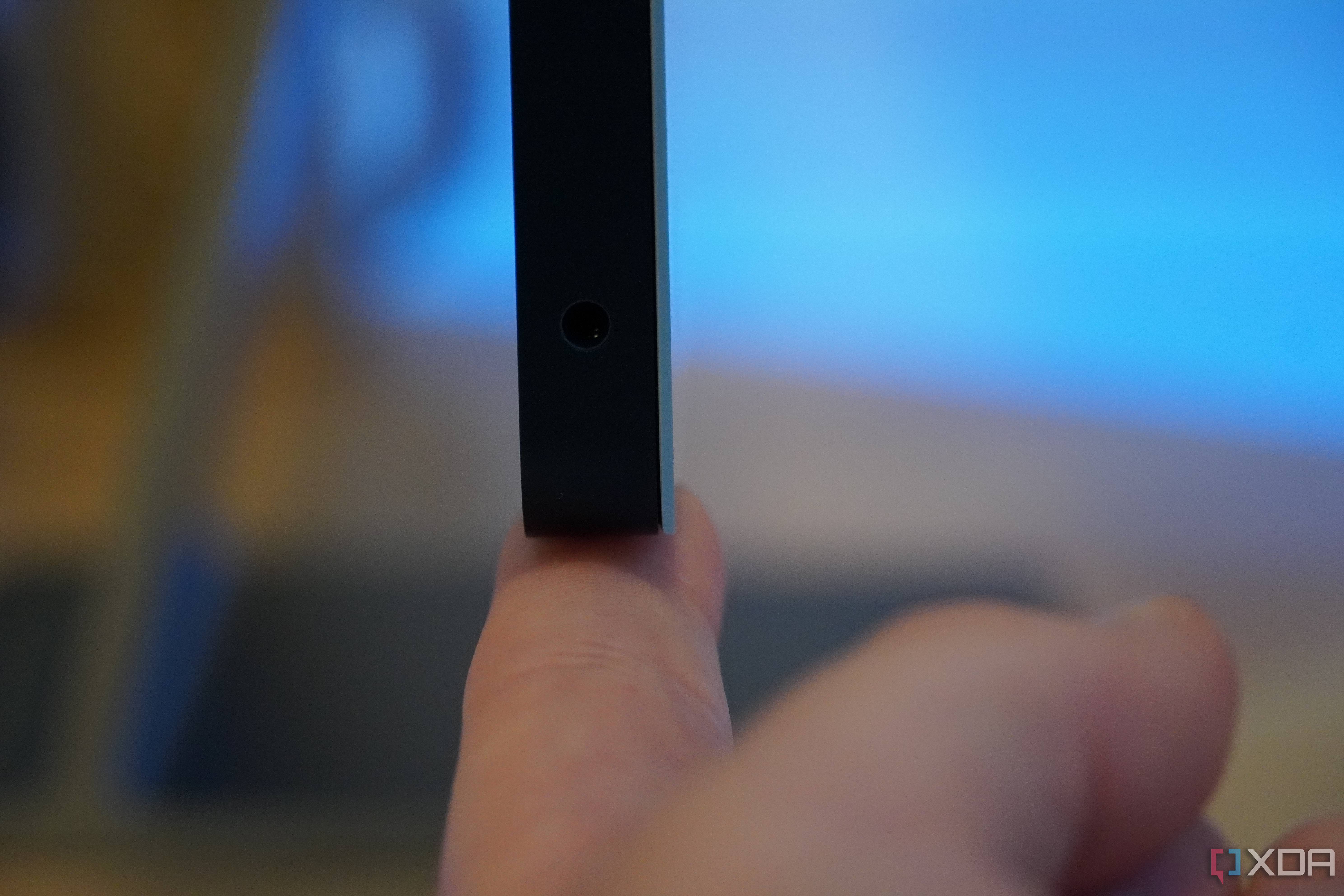 The thin design of an iMac.