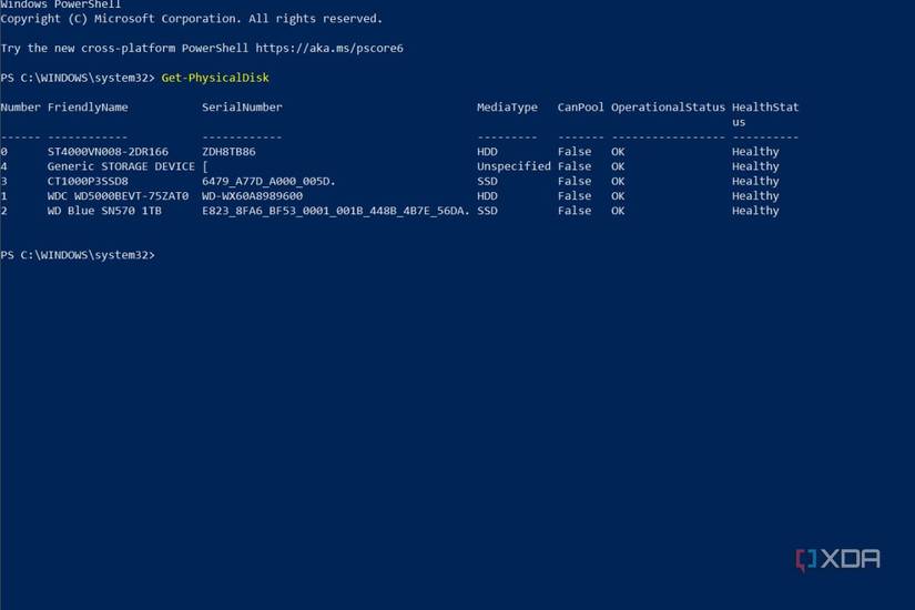 Powershell Ssd How to check which SSD you have