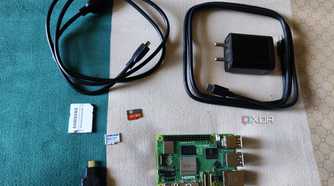 An image of a Raspberry Pi 5 and some of its accessories