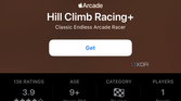 Hill climb racing+ listing on Apple Arcade