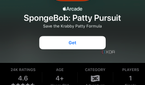 SpongeBob Patty Pursuit listing on Apple Arcade