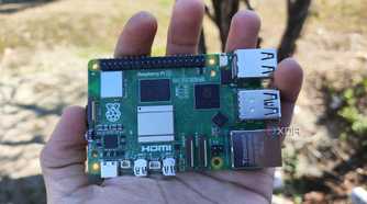 A lifestyle image of the Raspberry Pie 5