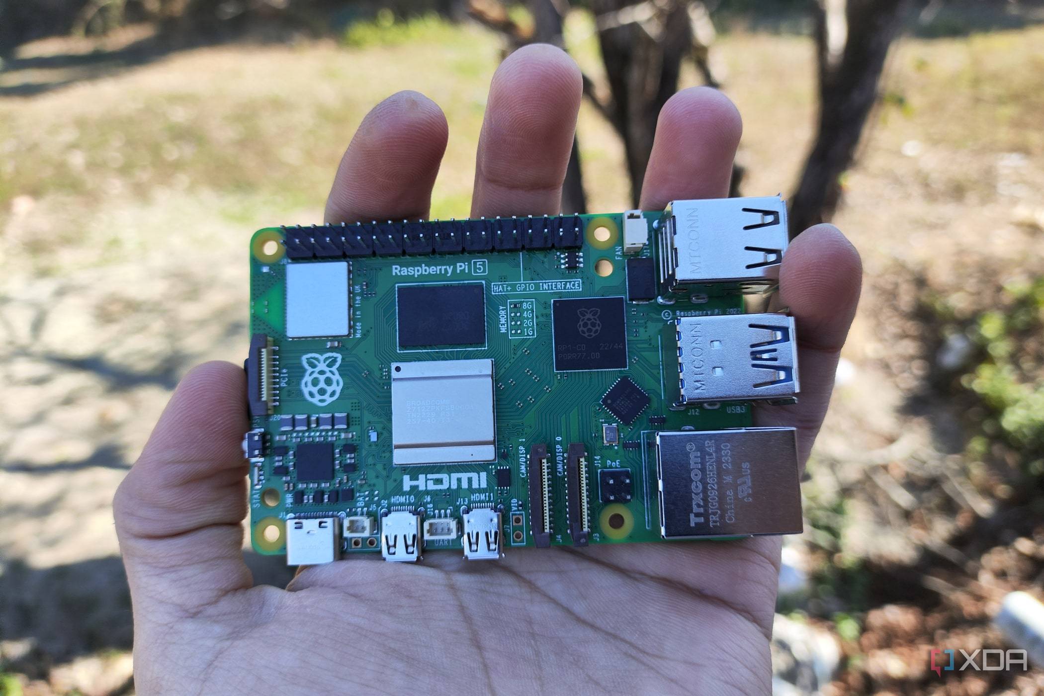 A lifestyle image of the Raspberry Pie 5