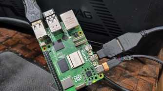 A lifestyle image of the Raspberry Pi 5