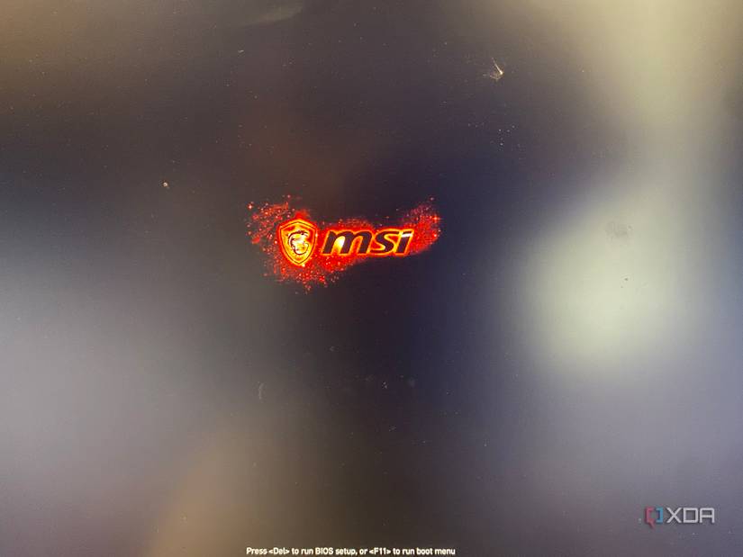 MSI Bios boot screen