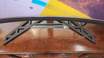 A view from the top of the Legion R45w-30 Monitor showing the stand