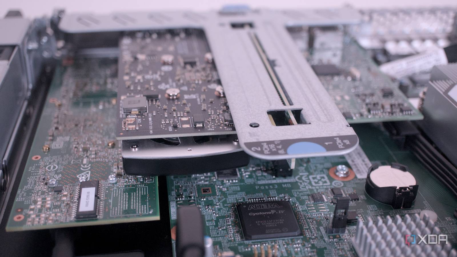 PCI cards inside the Lenovo ThinkServer SR250 V2