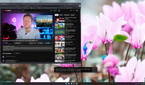 Screenshot of Windows 11 displaying live captions with medium-size white text on black background