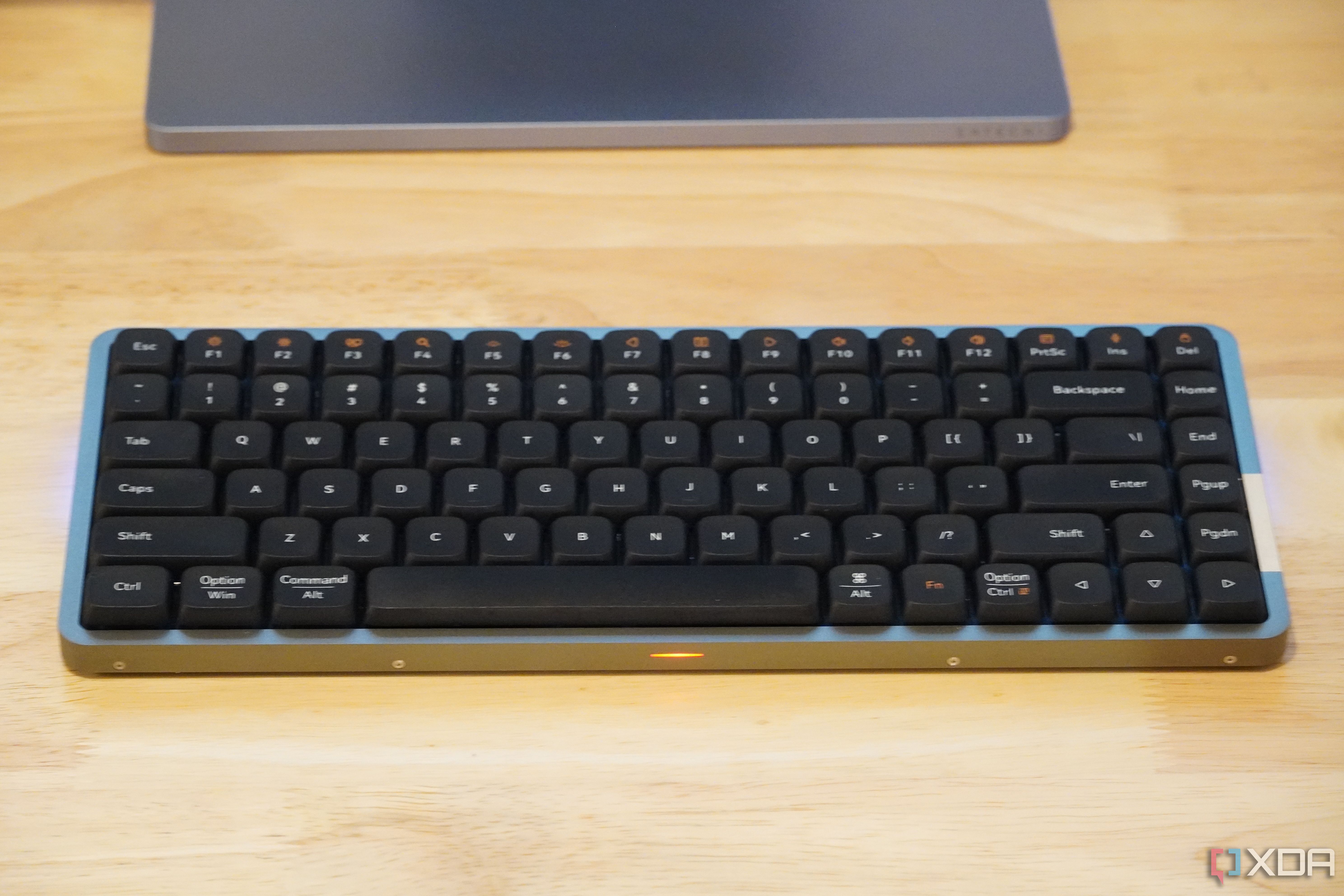 The 84-key layout of the Lofree Flow keyboard.