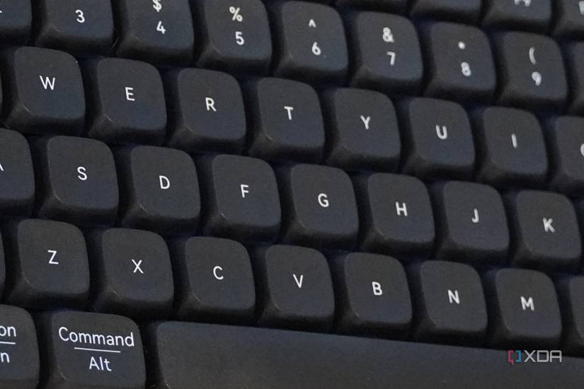 The keycaps on a Lofree Flow keyboard.