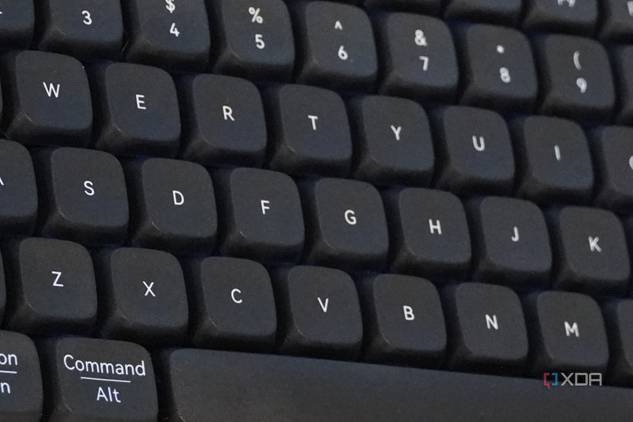 The keycaps on a Lofree Flow keyboard.