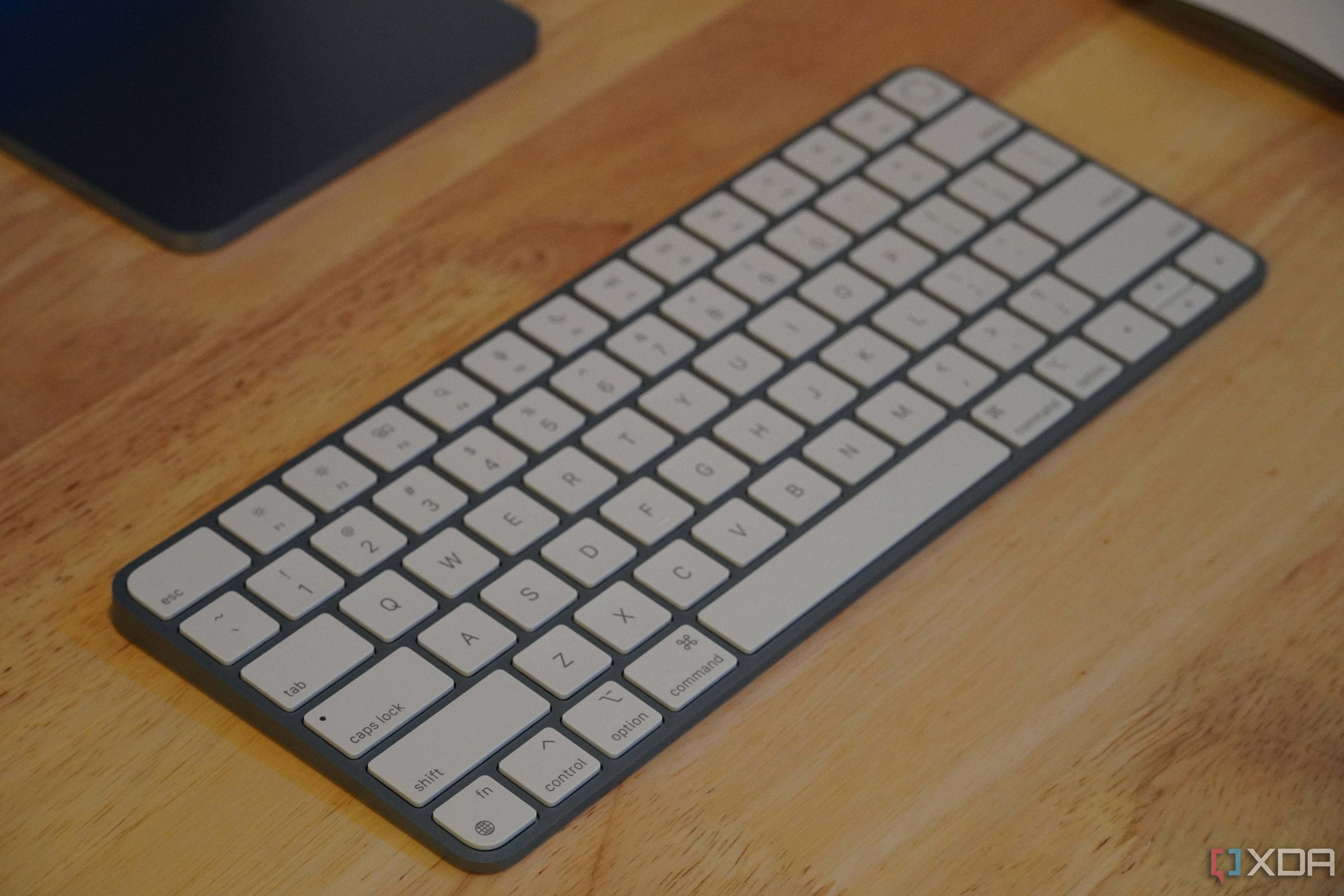 A blue Magic Keyboard for the M3 iMac.