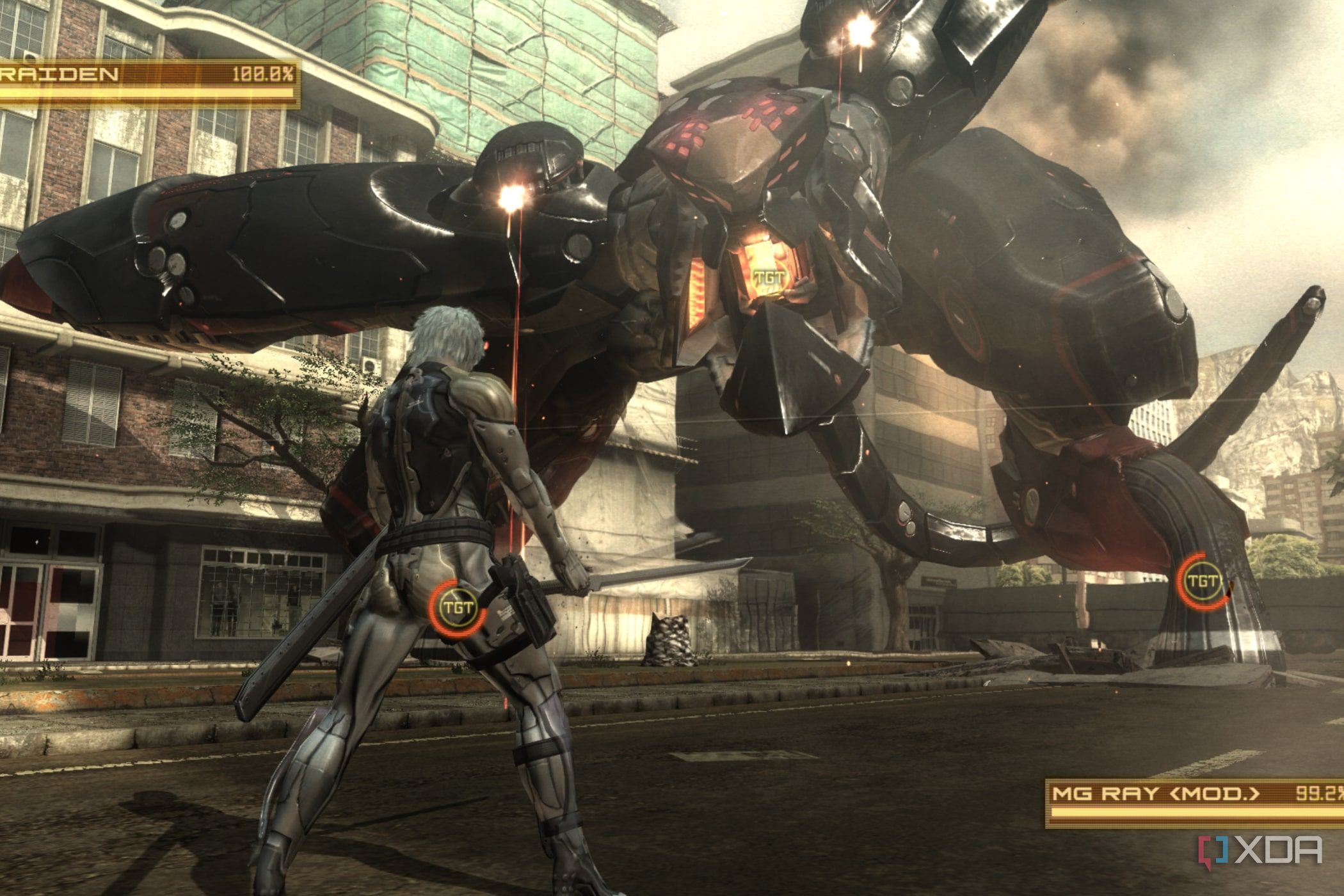 An in-game screenshot of Metal Gear Rising: Revengeance 