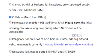 Nextcloud AIO download optional container office