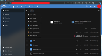 Nextcloud Office create new document