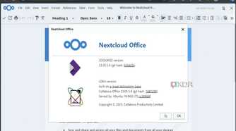 Nextcloud Office running under Microsoft Edge feature