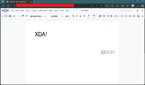 Nextcloud office test document with XDA text