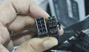 An image showing a combined PCIe 8-pin connector next to a GPU connector.