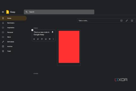 A screenshot showing the pinned notes in Google Keep.