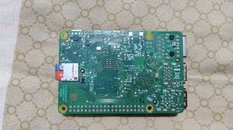 An image of the Raspberry Pi 5 flipped over