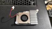 A lifestyle image of the Raspberry Pi Active Cooler