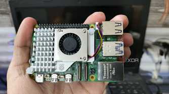 An image of the Raspberry Pi Active Cooler mounted on the Pi 5
