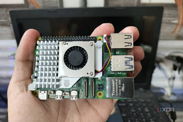 An image of the Raspberry Pi Active Cooler mounted on the Pi 5