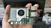 An image of the Raspberry Pi Active Cooler mounted on the Pi 5
