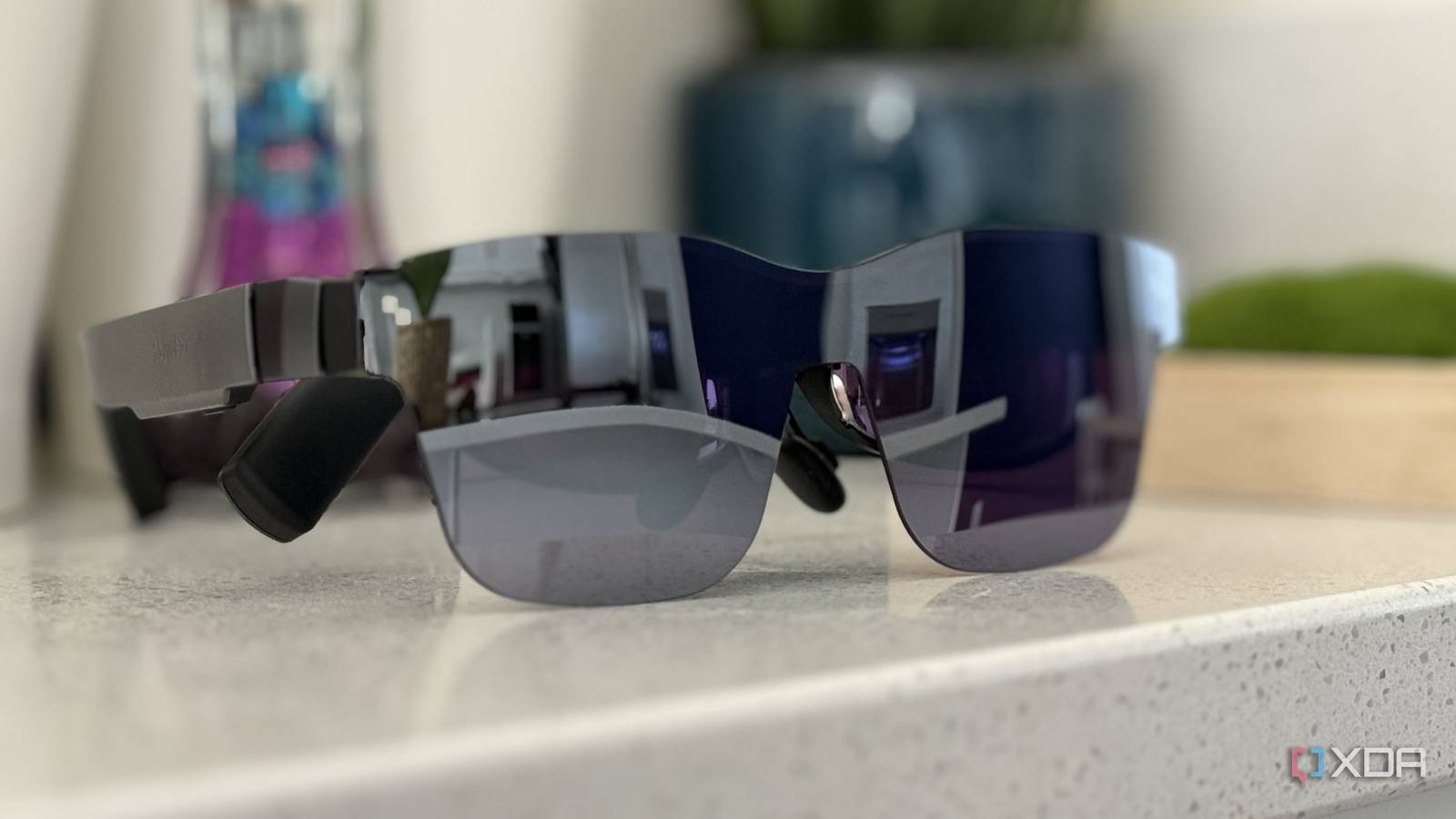 rayneo air 2 ar glasses on a table
