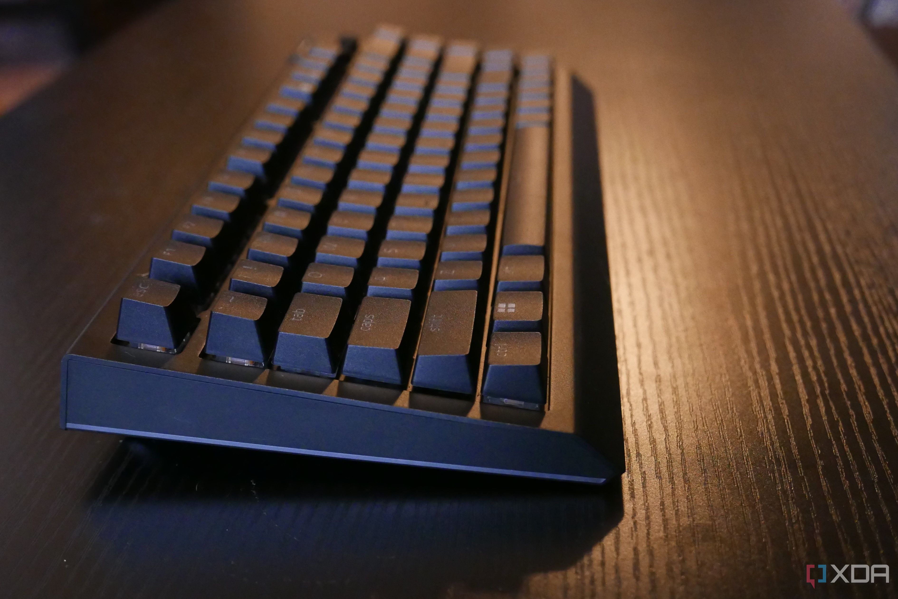 The Razer BlackWidow V4 75% off on a table