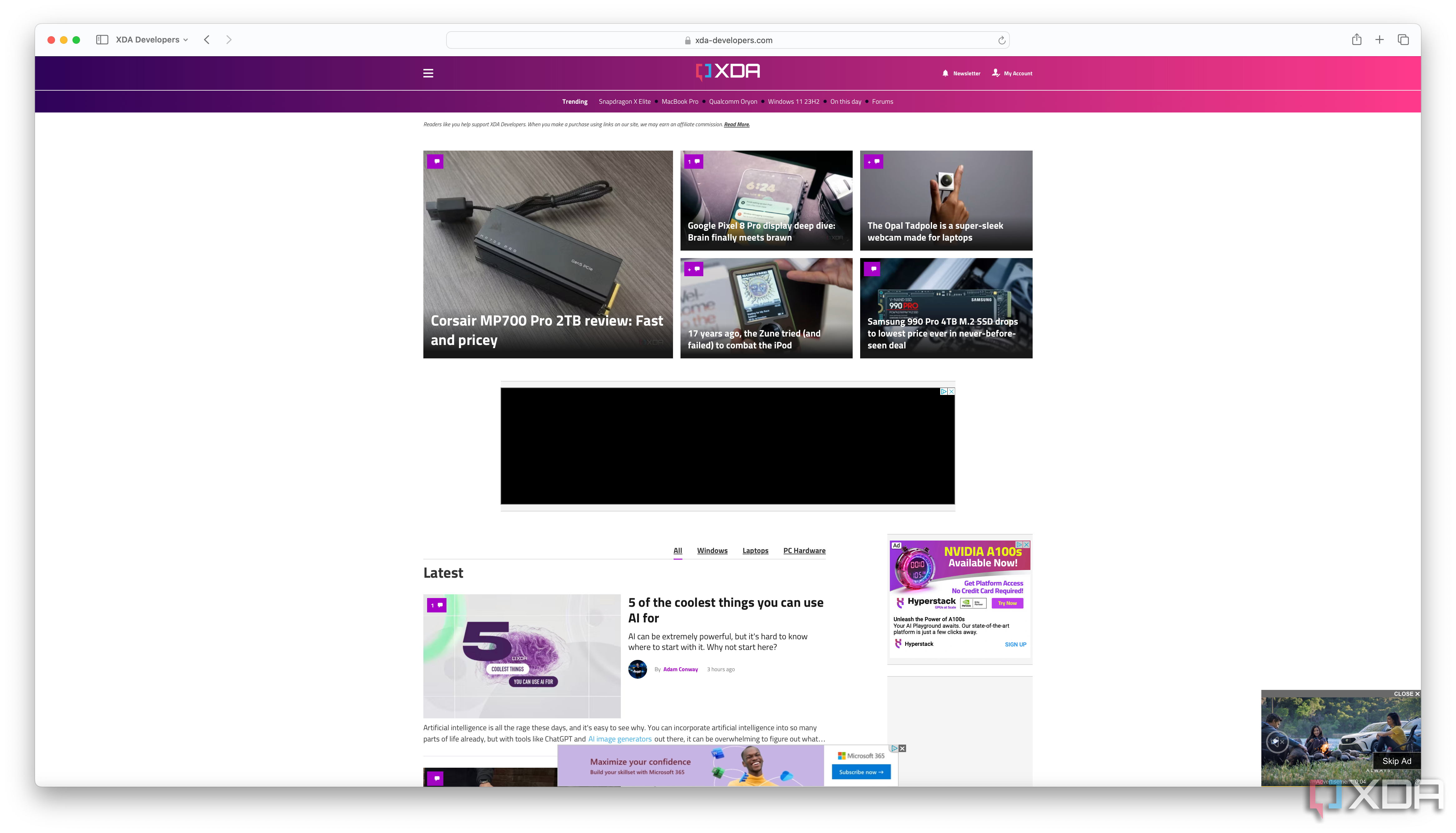 A shared tab on Safari for Mac.