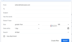 Filtering emails in Gmail