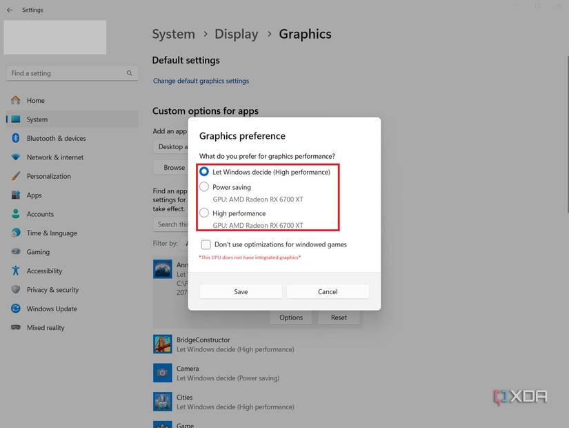 Power Integrated Graphics How to use integrated graphics instead of GPU