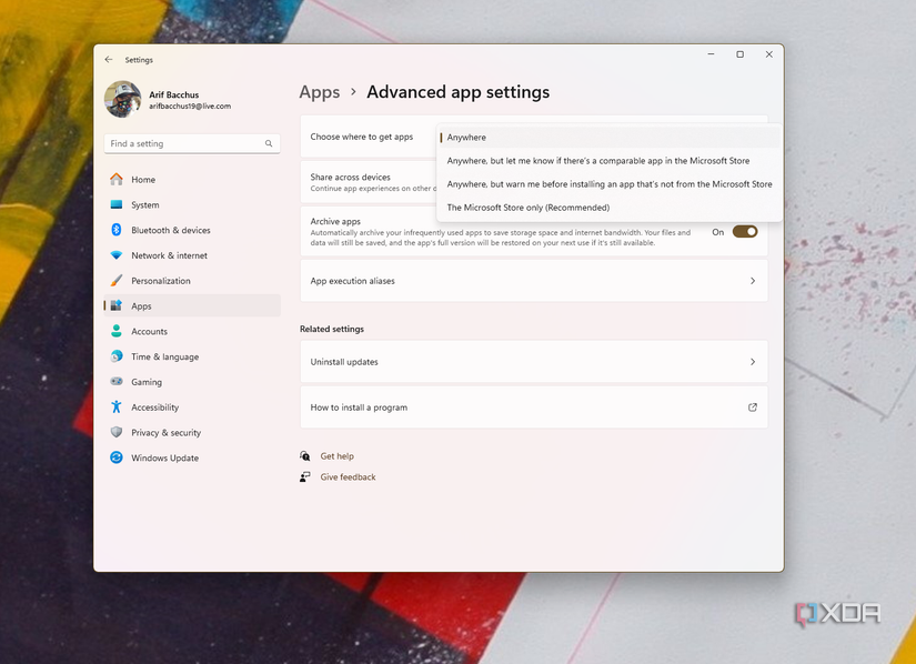 How to turn off MicrosoftVerified apps in Windows 11